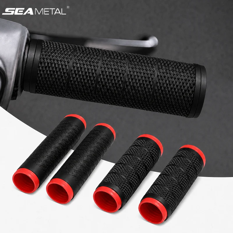 SEAMETAL Motorbike Grip Cover Pair Brake Lever Sleeves Soft Silicone Shock Absorbing Weather Resistant