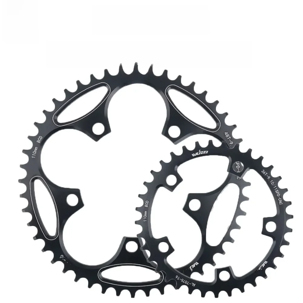 AliExpress NONE Road Bike Chainring 110 BCD 36T Bicycle Sprocket BCD 110 Foldable Bike Chainwheel 110BCD 38 40 42 44 46 48 50 52 54 56 58 60T