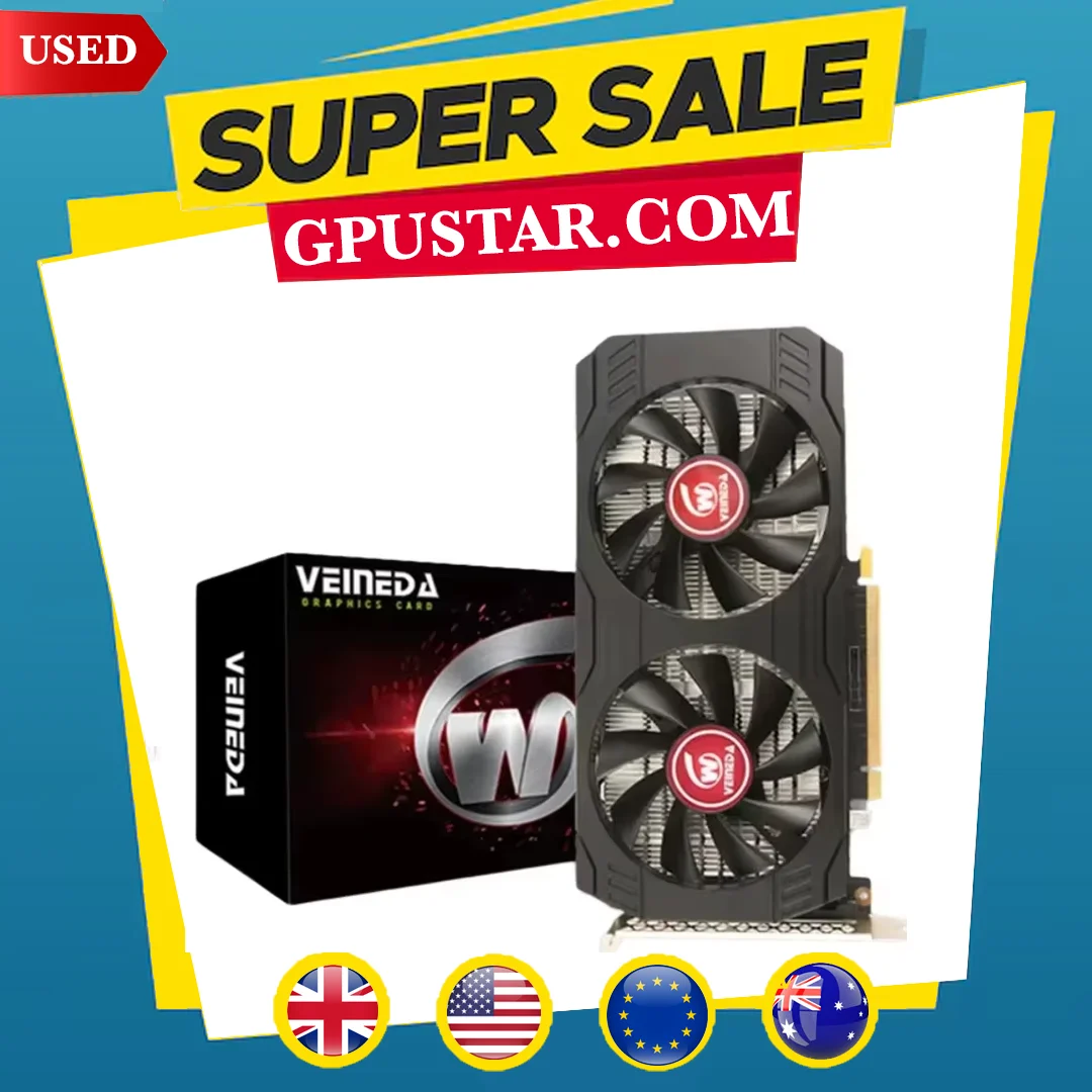 Schede grafiche VEINEDA usate gtx 1660 super 6GB 192Bit GDDR6 7000mhz GPU PC Video cardmuslimate per i giochi della serie nVIDIA Geforce