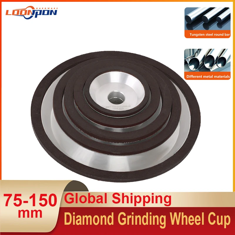 75mm/100mm/125mm/150mm Diamond Grinding Wheel Cup Grinding wheel Grinding Circle use for polishing cutting Discs Milling Cutter