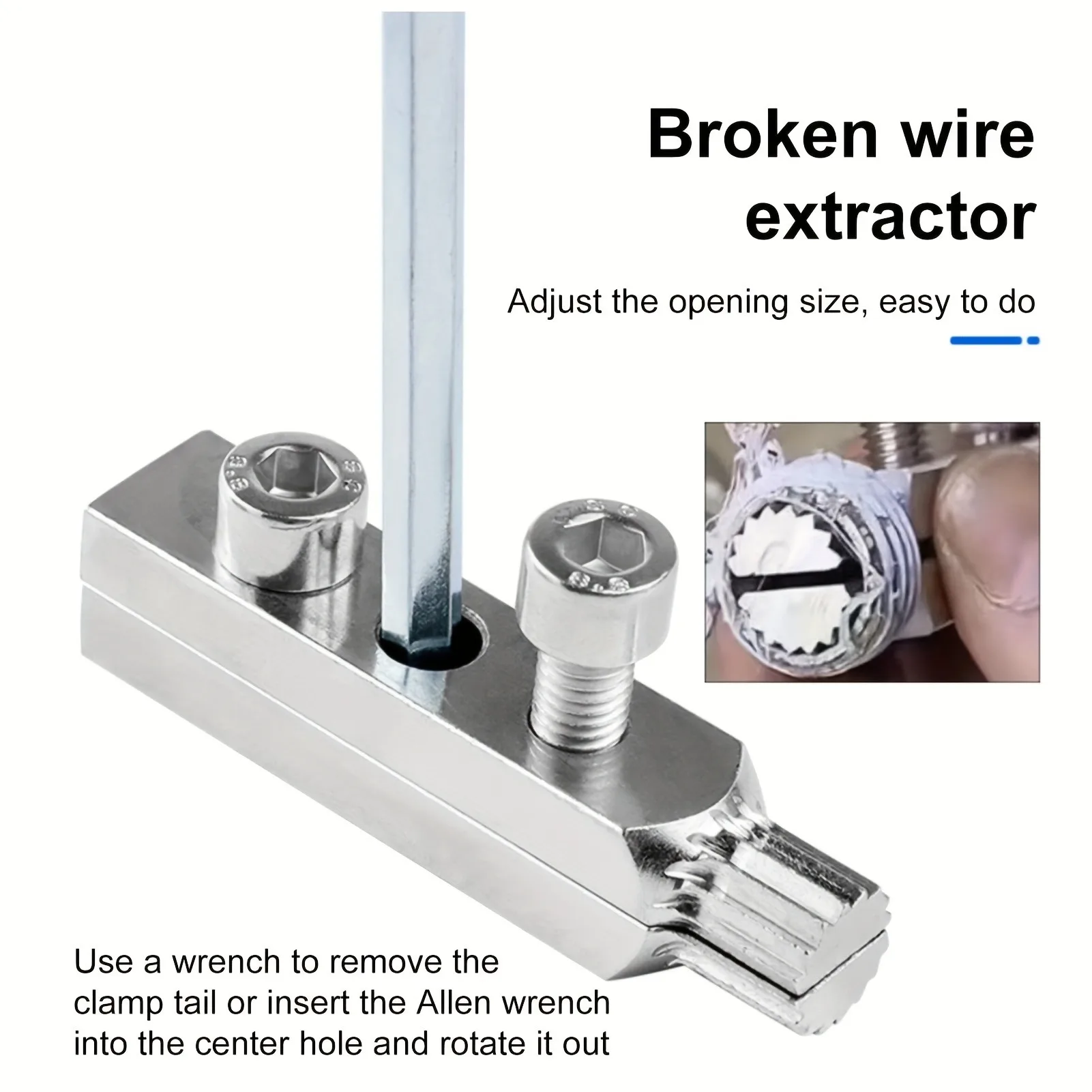 Bathroom Tools Broken Wire Extractor Threading Tools Tap and Screw Remover Water-Tap Angle Valve Repair for 4/6 Points image 3