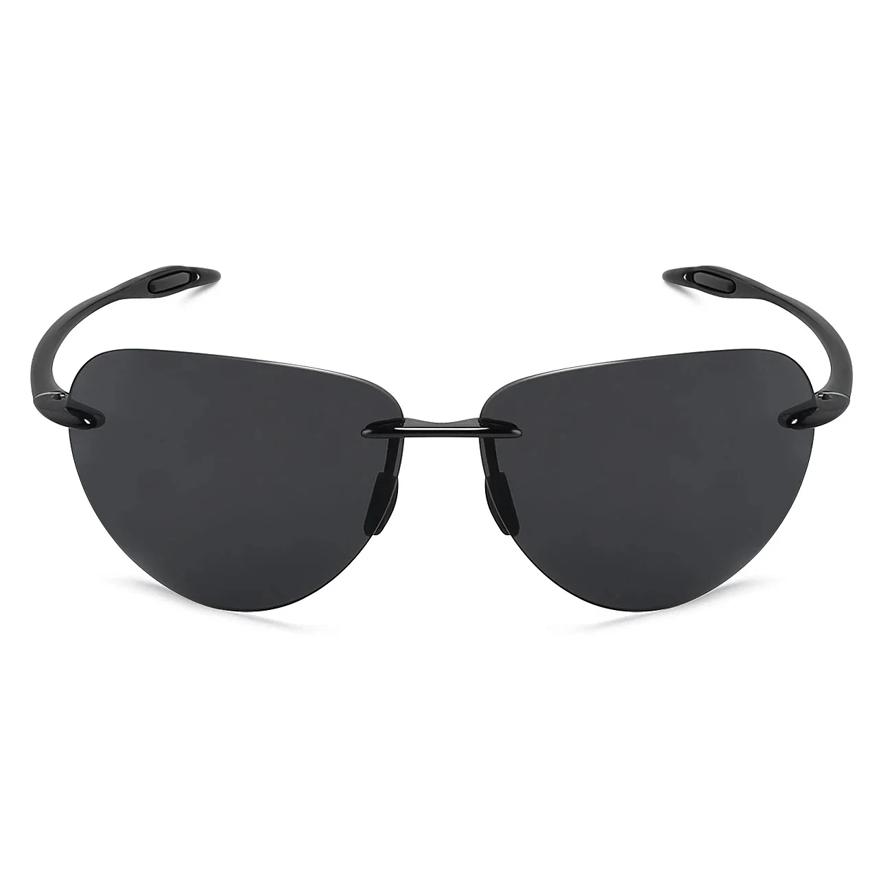 MAXJULI Classic Fashion owalne okulary przeciwsłoneczne bez oprawek damskie i męskie UV400 nietłukące sporty jazdy TR90 oprawki okulary przeciwsłoneczne (MJ8008) — zdjęcie 2