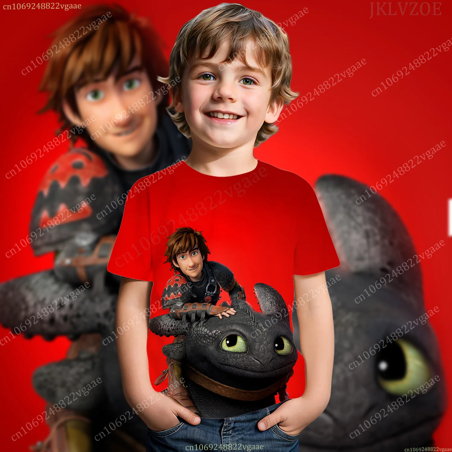 2024 How To Train Your Dragon T Shirt Kids Men Boys Toothless T-shirt Short Sleeve Top Funny Tee Clothes Training Uniform