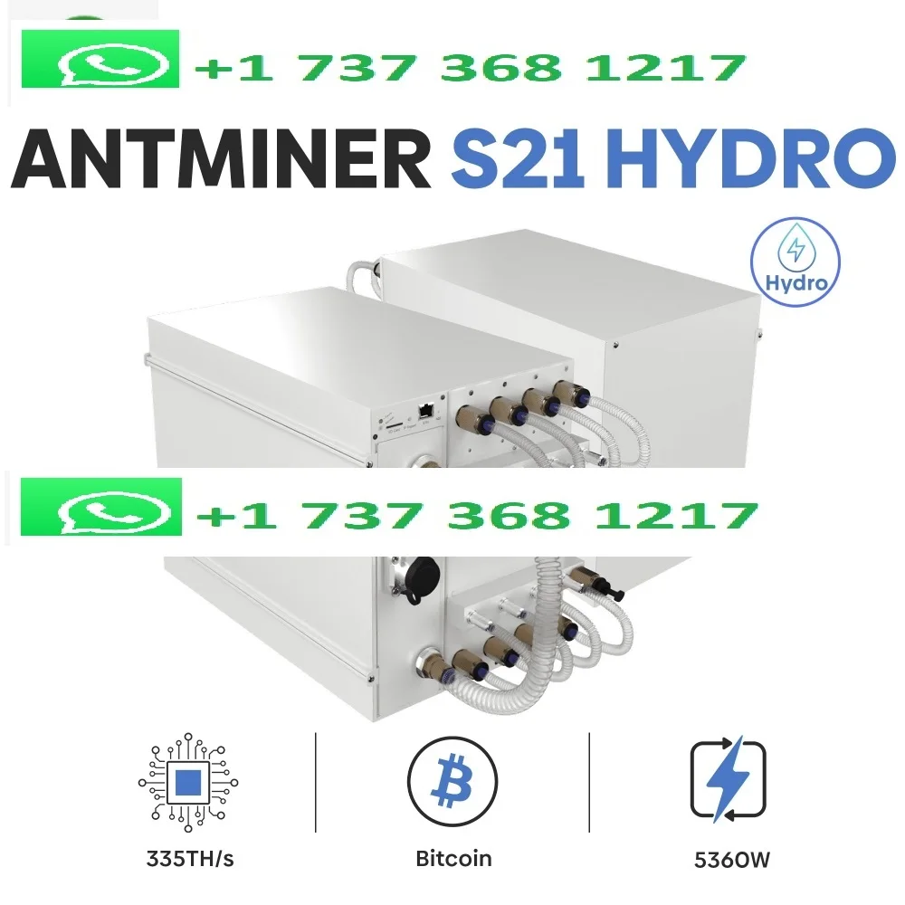 BUY 4 AND GET 2 FREE NEW Bitmain Antminer S21 Hyd Bitcoin Miner 335TH/s