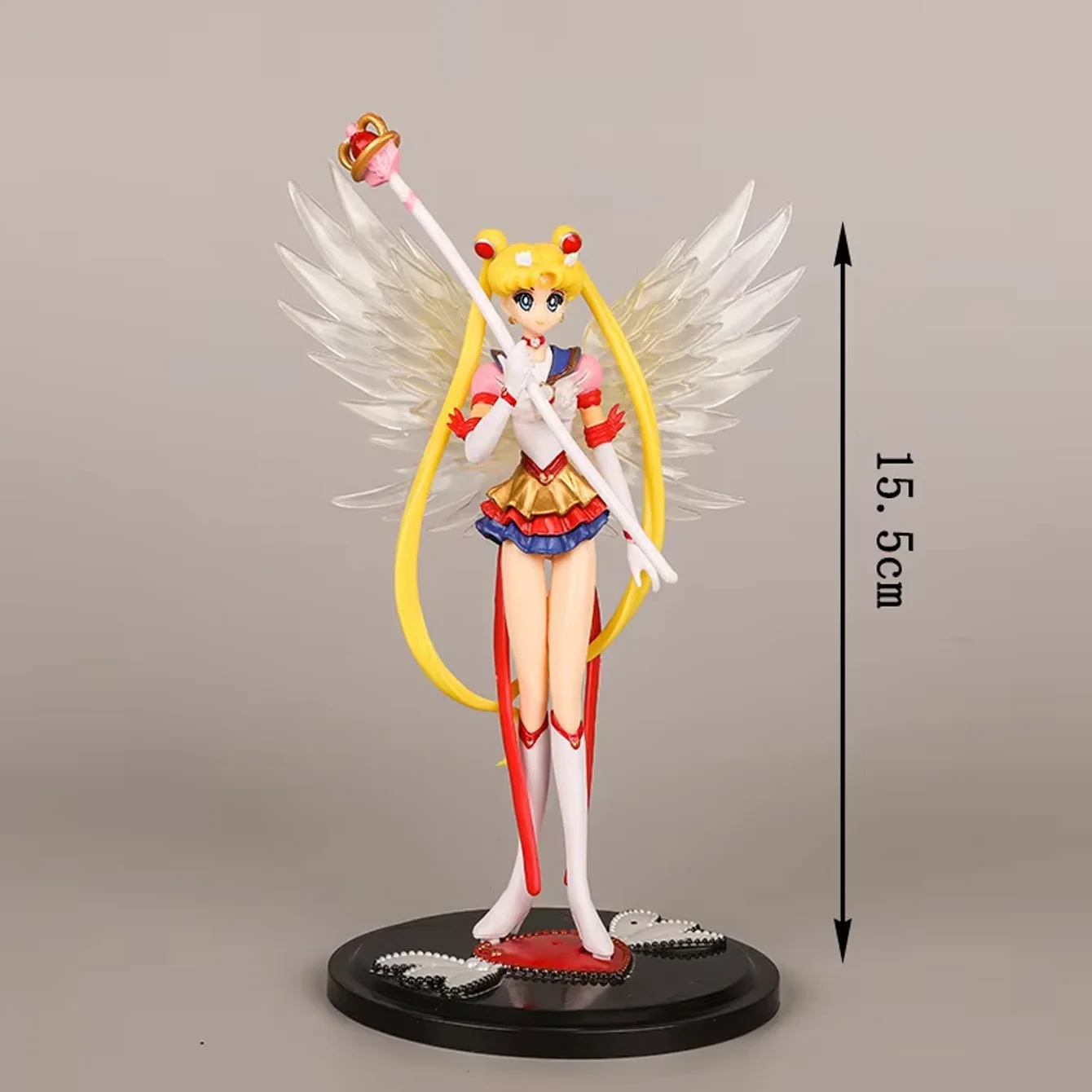 Sailor Moon Eternal Figure Set Winged Eternal Sailor Moon Crescent Moon Usagi Tsukino Statue Collectible Model Anime Decor Gift - view 6