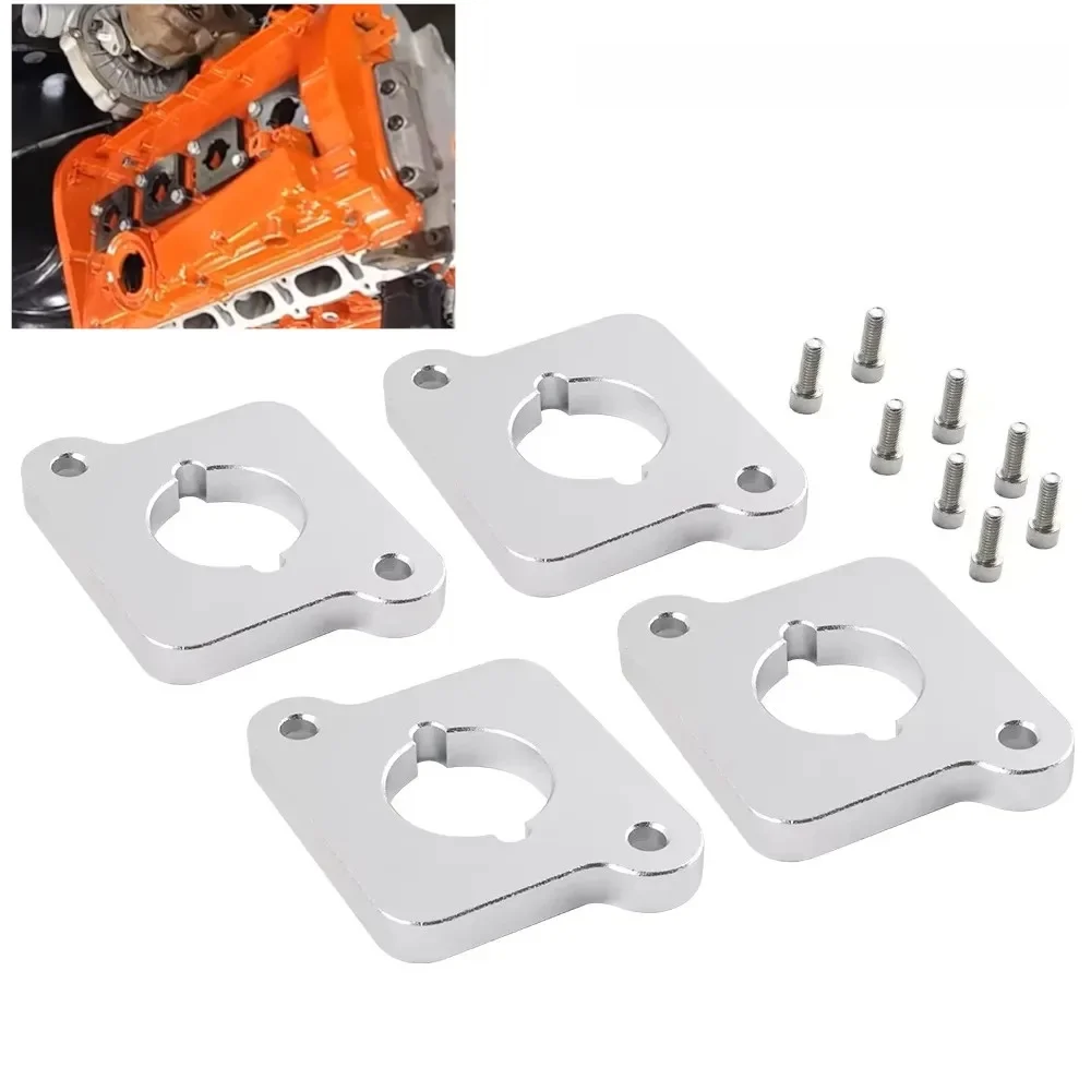 Frosted Silver Coilpack Adapter Platen Billet Voor VW Audi Golf Jetta A4 A6 TT 1.8T naar 2.0TFSI - afbeelding 2