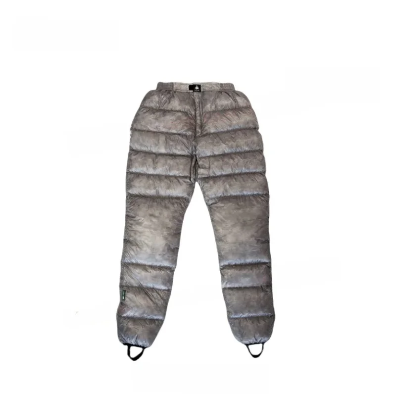 Spodnie puchowe Ice Flame NXT 800FP Outdoor Ultralekkie szare spodnie puchowe z kaczki Przenośne Camping Piesze wycieczki Termiczne wewnętrzne UNISEX — zdjęcie 2