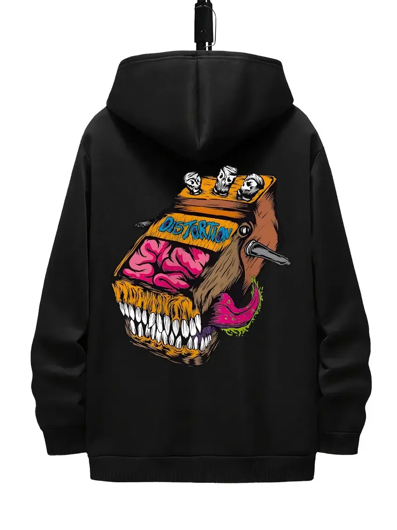 

2024 Men's high-quality cotton breathable hoodie, y2k element creative printed street sweatshirt, men's soft casual sweatshirt