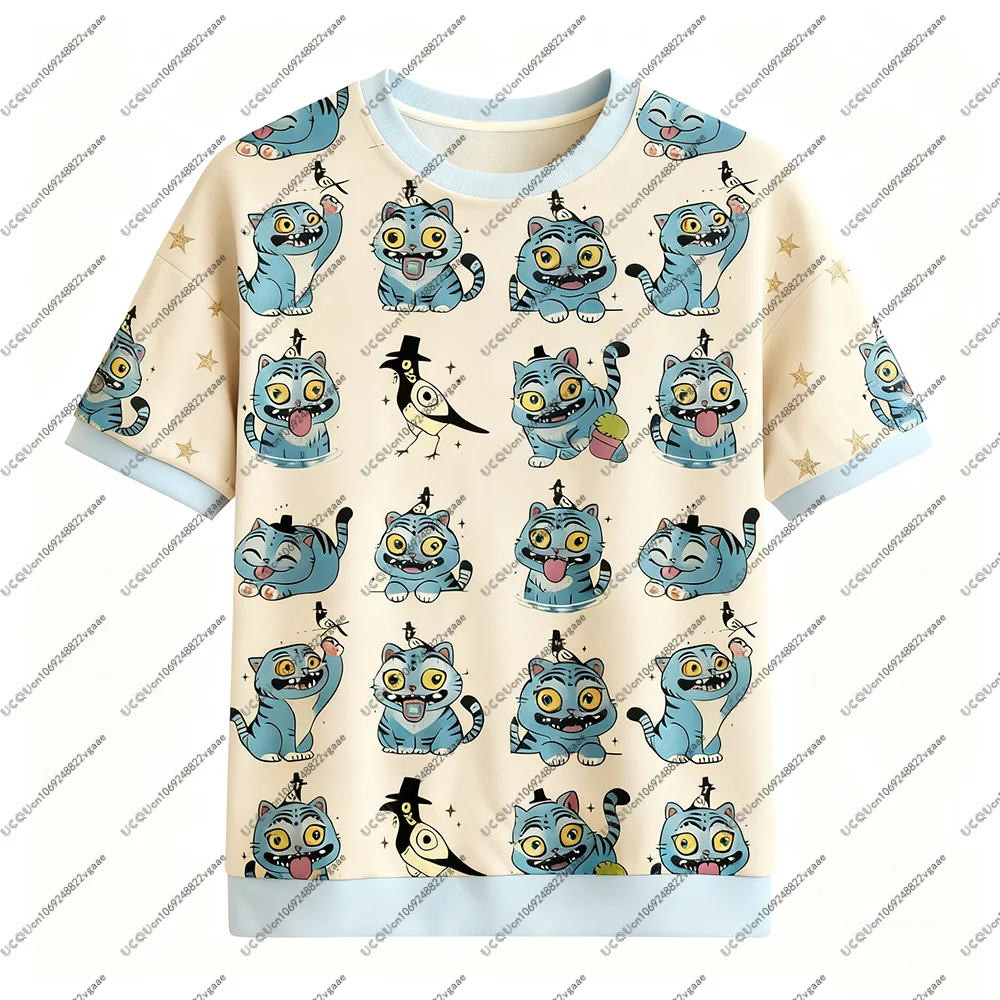 أطفال الرجال Y2k Kpop شيطان الصيادين هدية الفتيات عادية تي شيرت رومي بيجامة ديربي النمر سوسي العقعق بنطلون ملابس رياضية مجموعة تي شيرت