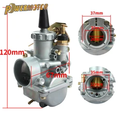 VM20 Carburetor Motorcycle 20mm for Yamaha MIKUNI Pit Dirt Bike Performance Part Carb Round Slide ATV Motocross Go Kart Carb