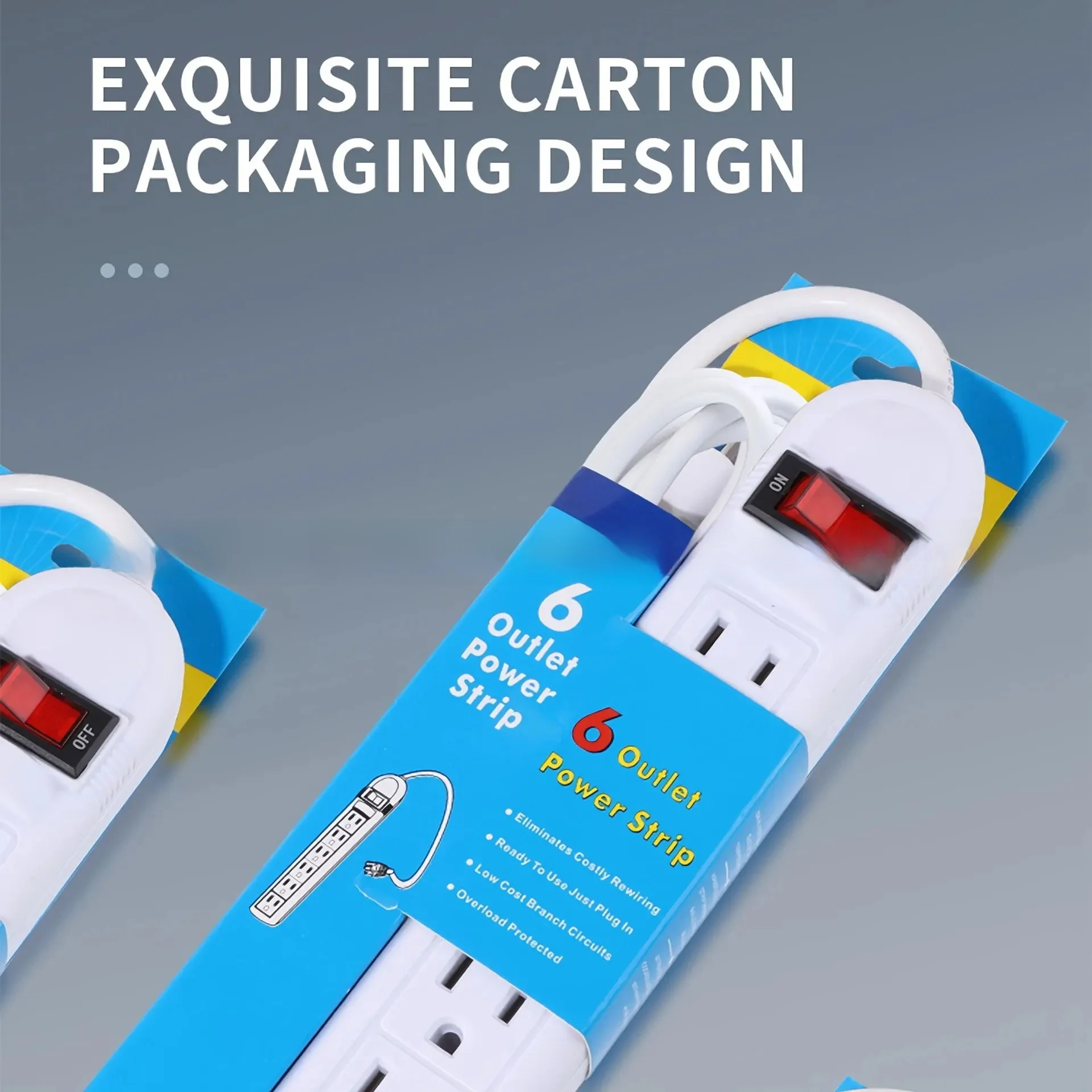 6 منفذ قطاع الطاقة الولايات المتحدة التوصيل 0.8/1 متر متعدد المقبس موسع مع مقبس التبديل الزائد للمنزل مكتب محول السفر