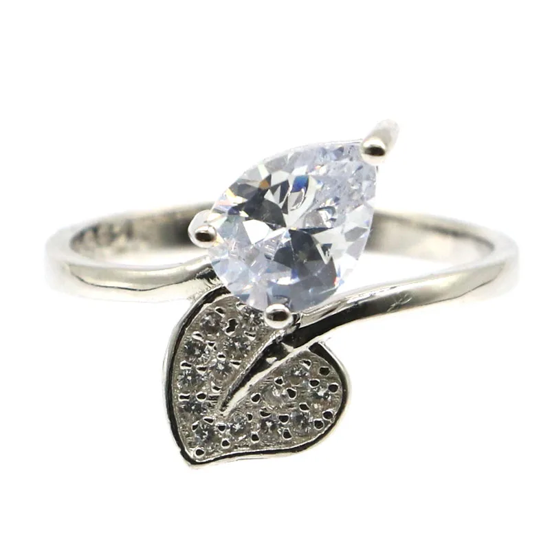 

Buy 5 Get 1 Free 16x10mm 2.3g Fire Rainbow Mystic Topaz White Sapphire CZ Gift Real 925 Solid Sterling Silver Rings