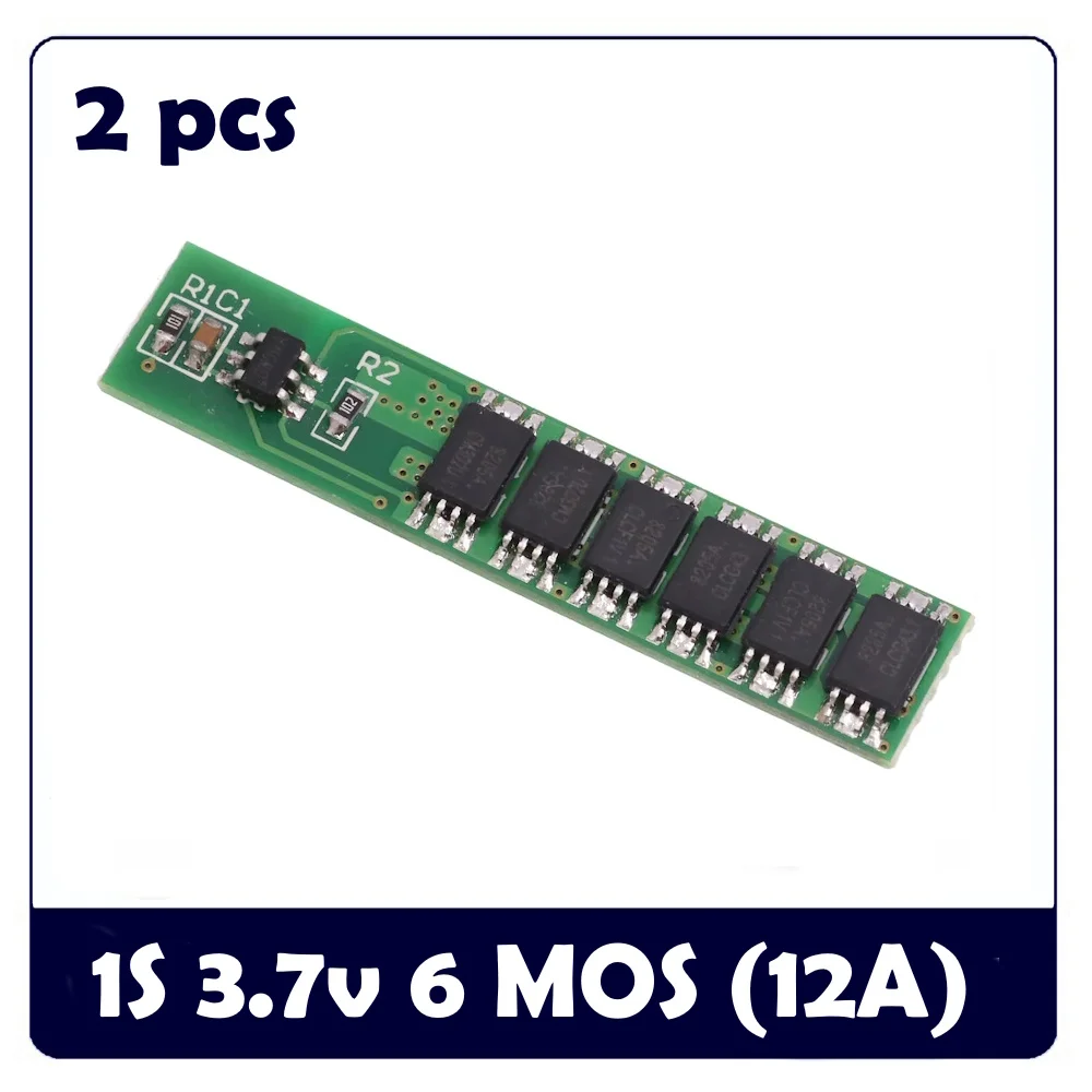 2 szt. 1S 6A 7.5A 12A 3.7V pojedynczy 18650 litowy lew akumulator litowo-jonowy płyta zabezpieczająca 3MOS 4MOS 6MOS PCM BMS