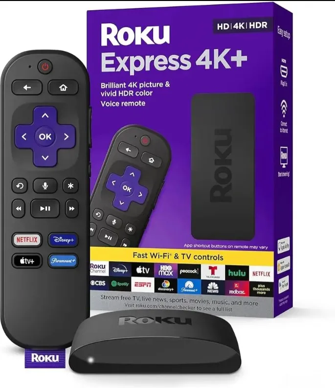Новый Roku экспресс/Экспресс +/премьер 4K 3940RW потоковый медиаплеер HD/4K/HDR простой пульт дистанционного управления 2022 Новинка
