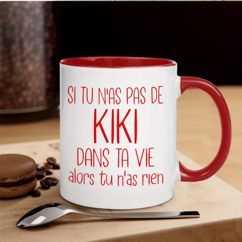 1 Piece, Coffee Mug, 11 oz Ceramic Mug, Suitable for Christmas and New Year, Ideal for Summer and Winter Drinks, Perfect Holiday Gift