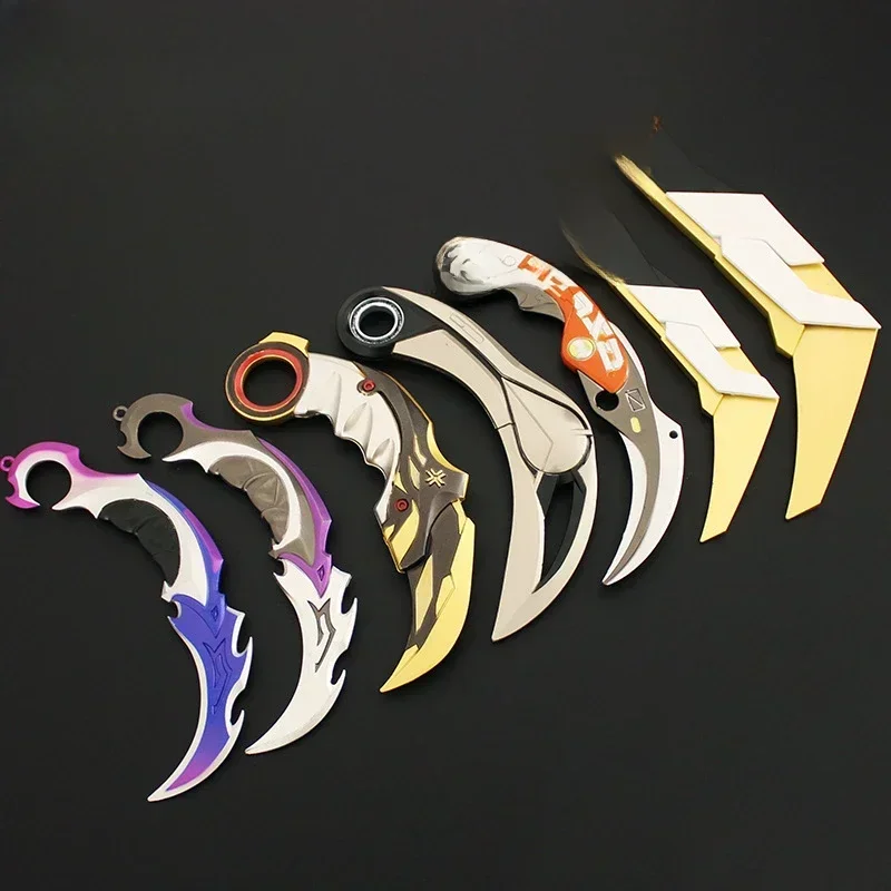 Valorant Karam bit Nahkampf waffe Metall modell mit Scheide Prime Game Peripherie geräte mehrere