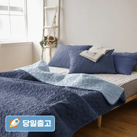★리뷰이벤트★ thezari 더자리 에코항균 누빔 패드 겸 이불 스프레드 2size 4color