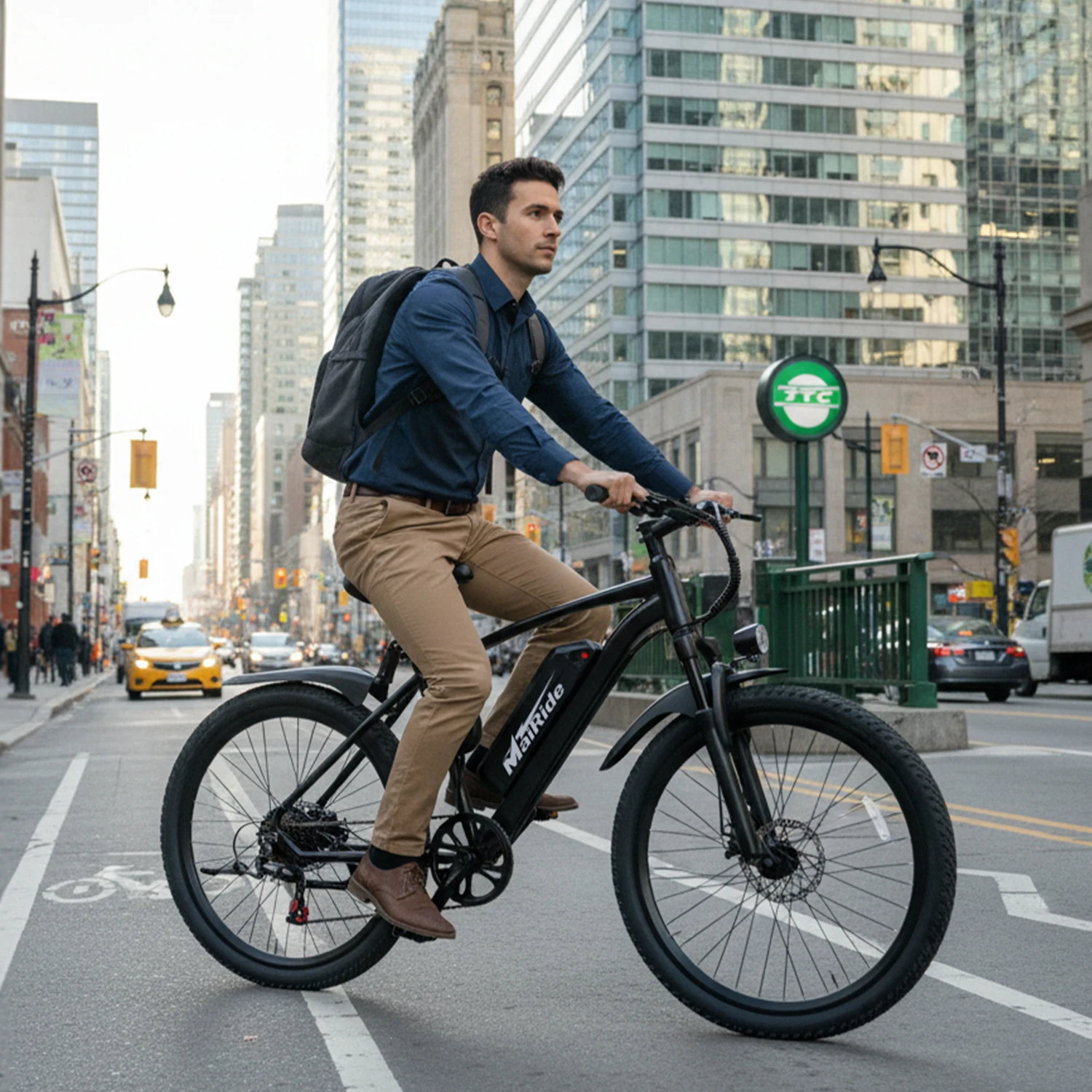 MAIRIDE Q7, bicicletta elettrica da 26 pollici con batteria rimovibile da 36 V e 10 Ah, motore da 250 W, adatta a tutti i tipi di terreno, velocità massima di 25 km/h, doppia sospensione, carico