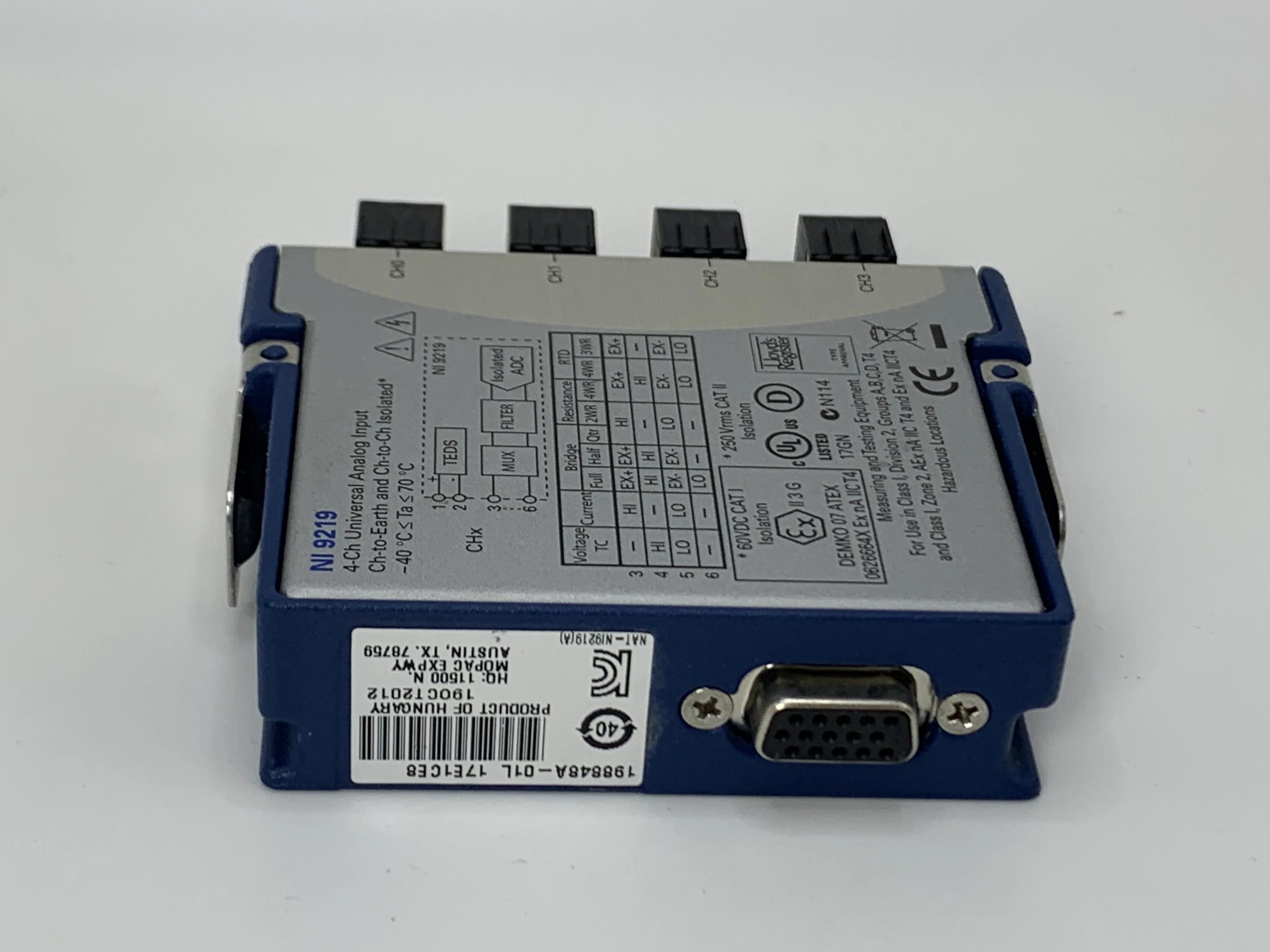 National Instruments NI 9219 cDAQ Universal Analog Input Module