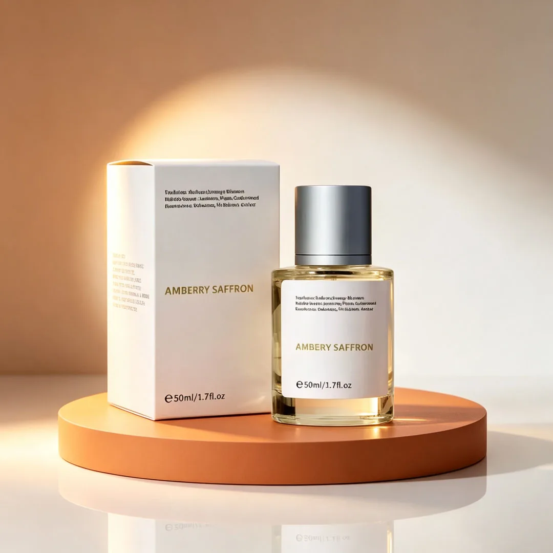 Dossier Ambery Saffron 50ml 1.7Oz Unisex Scent, Oriental Fragrance Featuring Saffron and Amber