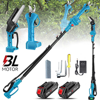 3 IN 1 Brushless Cordless Telescoping Pole Electric Chainsaw High Branch Scissors Garden Pruning Tool For Makita 21V Battery