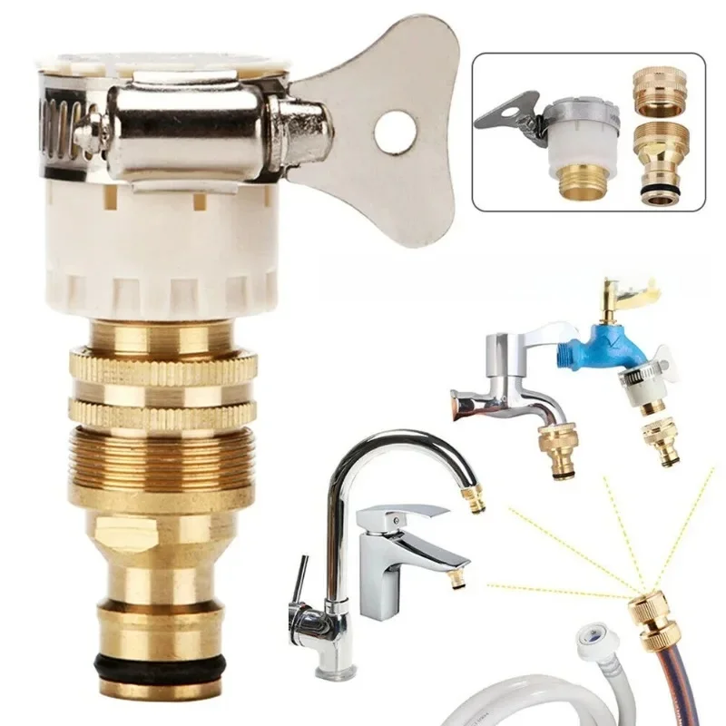 Adaptateurs de robinet de tuyau universels 15-23mm, connecteur de robinet de jardin, raccord de tuyau d'eau, adaptateur de robinet, outils d'arrosage de jardin