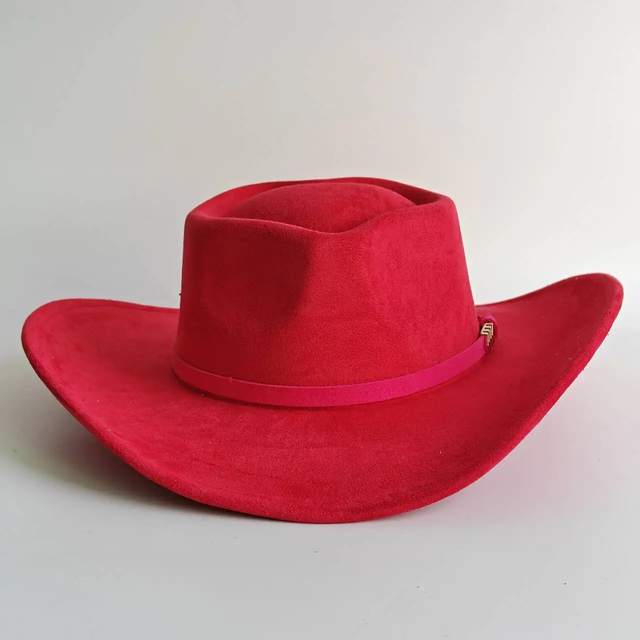 

Men Women Vintage Suede Cowboy Hat Wide Brim Western Hat Green Leather Band Metal Buckle Cowgirl Hat for Rodeo Party Outdoor Dai