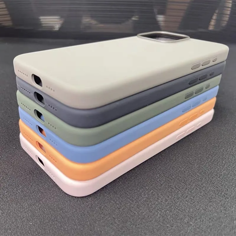 Genuinely Crafted Liquid Silicone Case For iPhone 15 Pro Max iPhone15 Plus Cover Logo Pop Up Animations For Magasafe Accessories