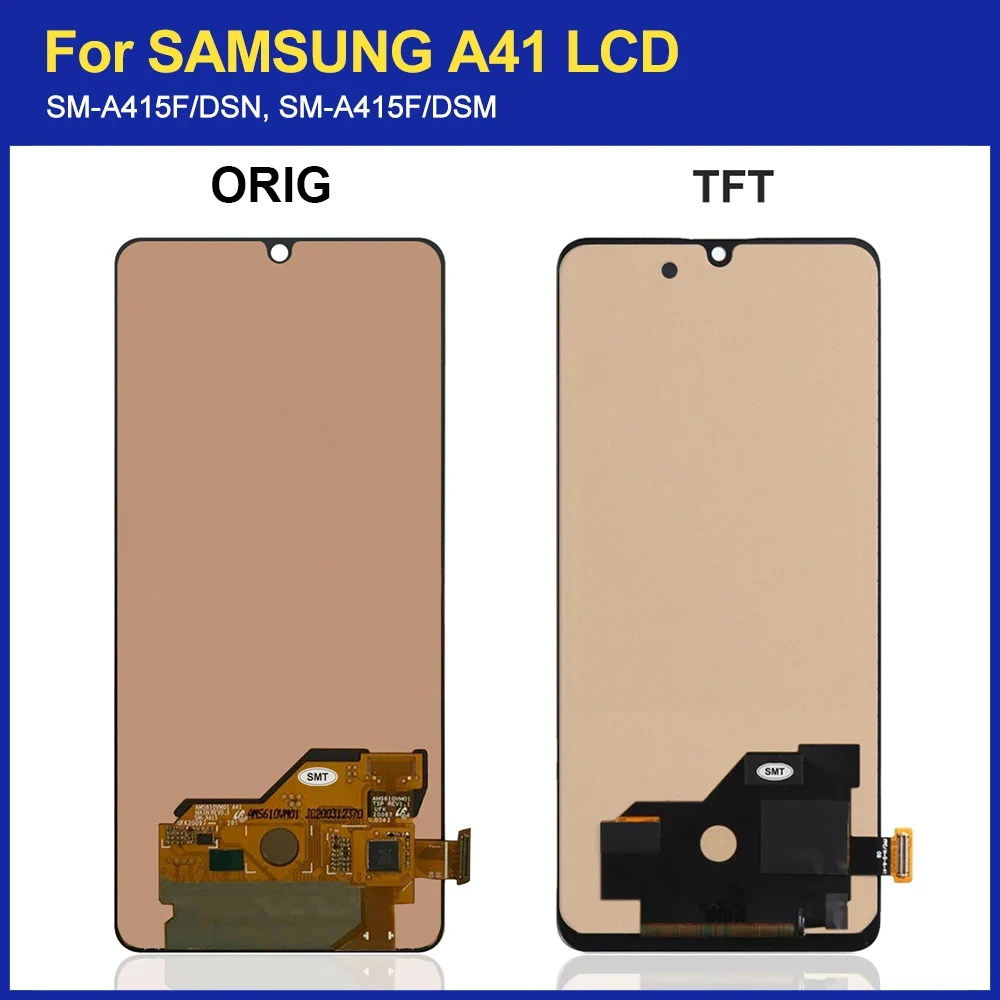 100% Test For Samsung Galaxy A41 SM-A415F A415 LCD Display Touch Screen Digitizer Assembly Replacement Parts For Samsung A41 lcd