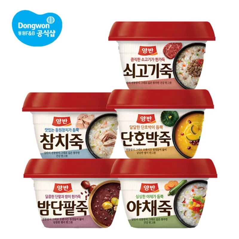 [Dongwon offizieller Laden] Dongwon Yang Teig 285g 24 Stück (Gemüse/Fleisch/Kürbis/Thunfisch/süße rote Bohne)