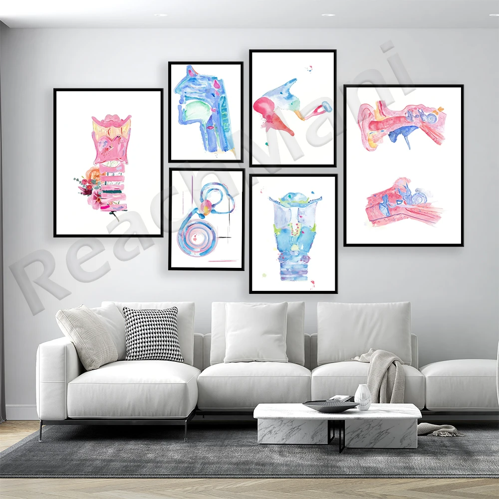 ENT، فن تشريح الأذن الداخلية، فن أمراض الكلام، هدية SLP، ملصق هدية لعلم الحنجرة والأذن والحنجرة بشعار العلاج المعالج #2