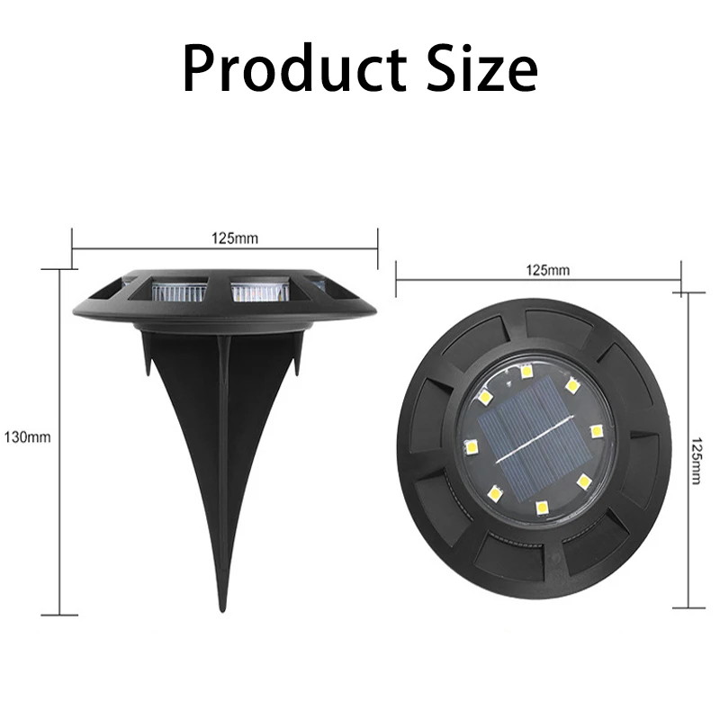 Na zewnątrz zasilany energią słoneczną lampa gruntowa IP65 wodoodporna 16 LED oświetlenie do wkopania światła pokładowe stoczni do podjazdu na trawnik ogród lampa dekoracyjna