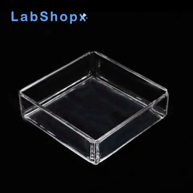 

Quartz Glass Crucible Square Fused Silica Crucibles Heat Resistant for High-Temperature Applications LABSHOPX