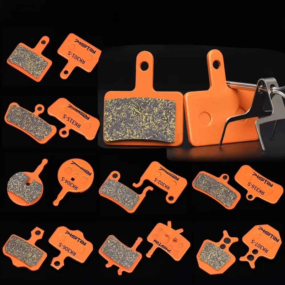 AliExpress RISK 1Pair Bicycle Multi-Metal Brake Pads for M445 M355 M395 M8000 XT XTR BB5 MTB Mountain Road Bikes Copper Fiber Resin Organic
