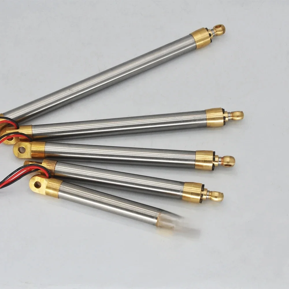 Metalen Duwstang 35/55/70/90/120mm Slag Elektrische Simulatie Hydraulische Cilinder voor RC Auto Graafmachine en Robot Model Speelgoed Onderdelen - afbeelding 2