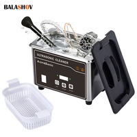 35W Ultrasonic Bath 800ml Ultra Sonic Cleaner Washing Jewelry Dental Ultrasonic Cleaning Machine High Frequency 40kHz 220V EU