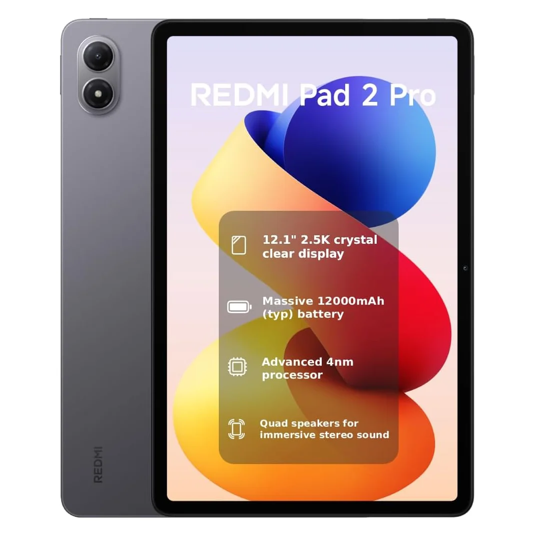 Xiaomi Redmi Pad 2 Pro 12.1" 2.5K Display 6GB/128GB 8GB/256GB Bateria 12000mAh Snapdragon 7s Gen 4, Android 13 Wi-Fi 6 Tablet — zdjęcie produktu 9
