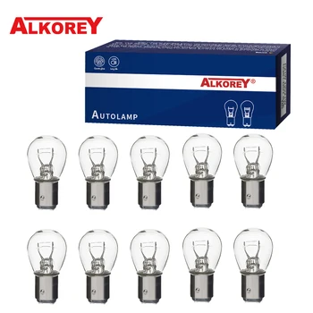 Alkorey 10 個 S25 P21W P21/5W BAY15D BA15S 1156 1157 12V 21W 12V 21/5W 車ハロゲンターンシグナルライトリバースランプストップ電球