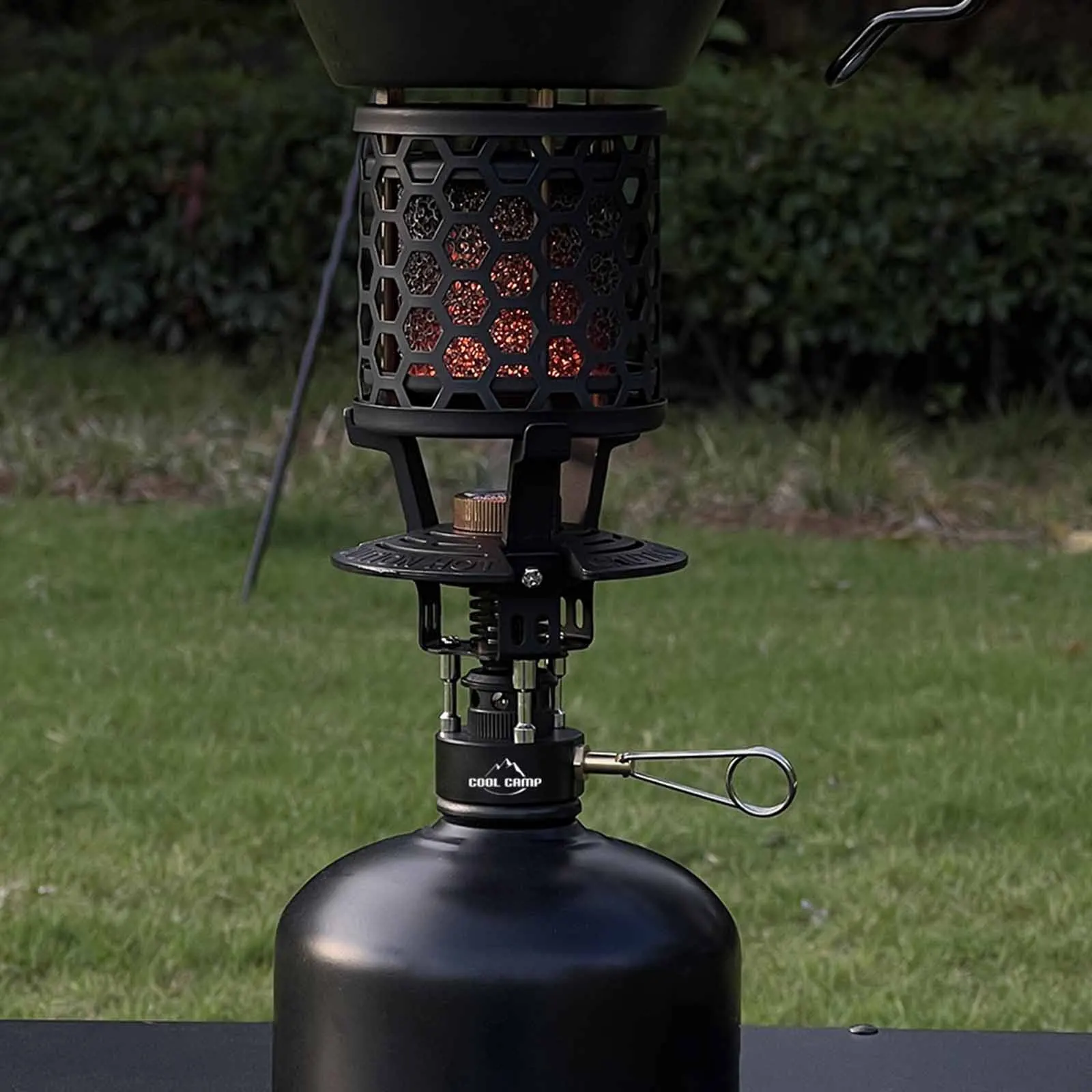 Mini-Camping-Gasheizung, kompakt, Edelstahl, tragbar, Zeltwärmer, Ofenheizung, Abdeckung für Winter, Hinterhof, Camping, Angeln