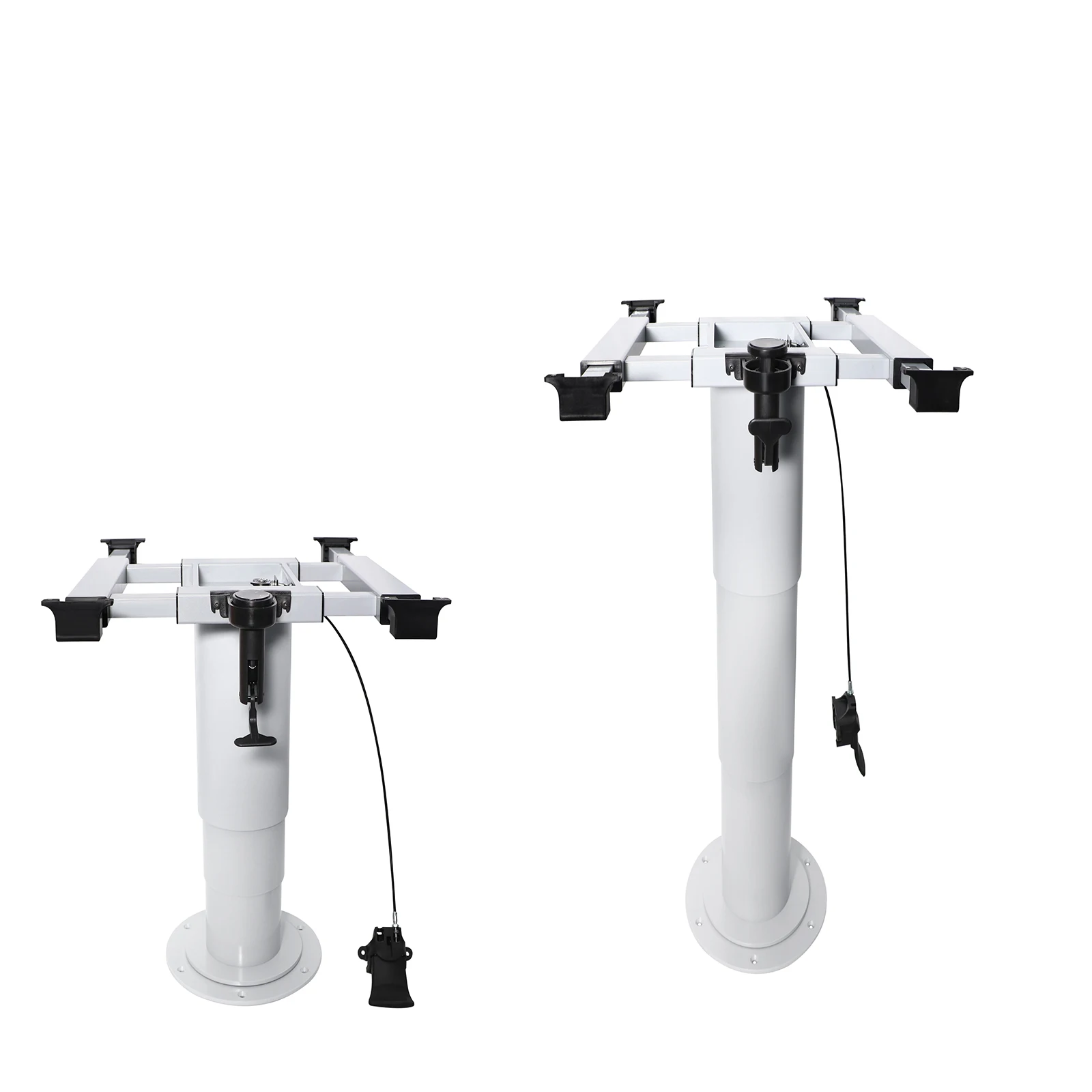 

Регулируемое пневматическое основание для стола в кемпер-фургоне, с функциями скольжения и поворота, 35,5–73,1 см, для трансформации обеденной зоны в кровать в автодоме