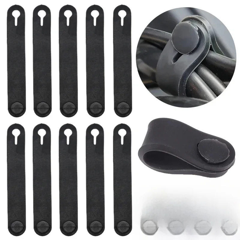 Bandes en Caoutchouc pour Fixation de Cadre de Moto, Attaches de Câble, Câblage, Directions SFP, Accessoires, 1/5/10 Pièces