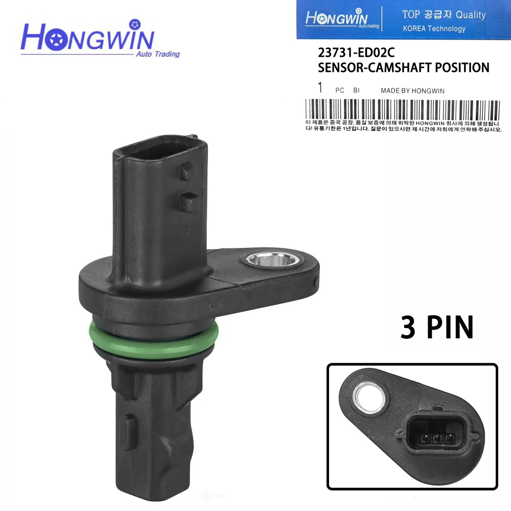 23731-ED02C Sensor de posición del árbol de levas para Nissan March Note Versa Kicks Tiida 1,6 23731-ED02B 23731-ED02A 23731ED02C 23731ED02D