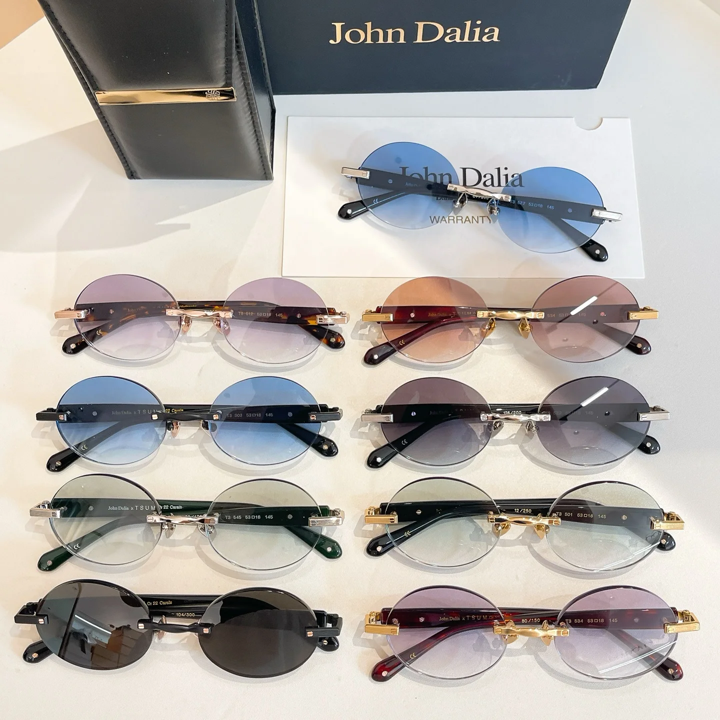 

For JOHN DALIA JD T3 Rimless Top High Quality Sunglasses Men UV400 Driving Anti-Glare Fashion Design Sunglasses Womens with box