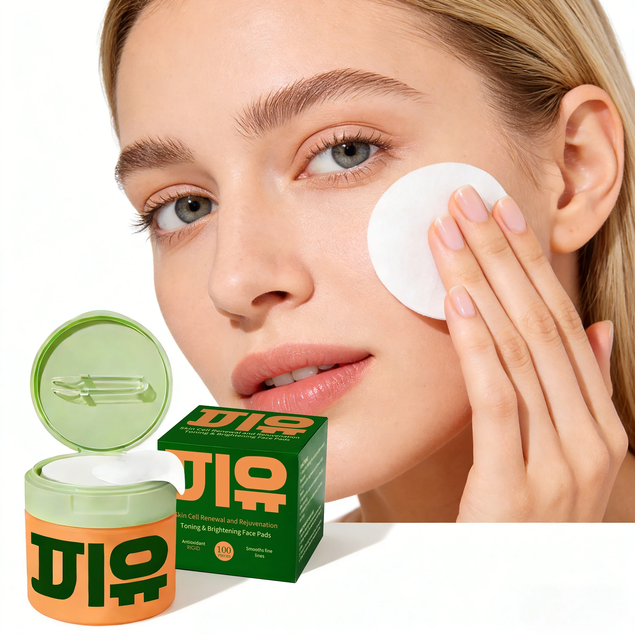100PCS Centella Hydrating Toner Pad Deeply Moisturizing Improve Skin Texture Smooth Boosts Tenderness Soothing Daily Skin Care