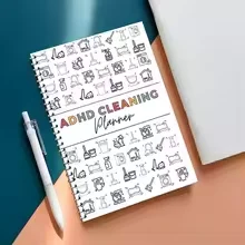 ADHD Cleaning Planning Package: includes home cleaning schedule, weekly, monthly, year-round cleaning tips, family chore chart