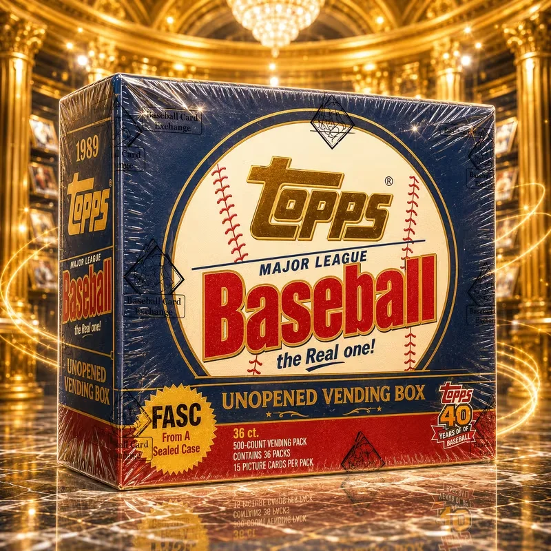 1988-1992 Topps Baseball Unopened Vending Box, Assorted Year Randomly Shipped, Vintage MLB Trading Cards, Sealed Sports Card Box, Classic Collector Collection