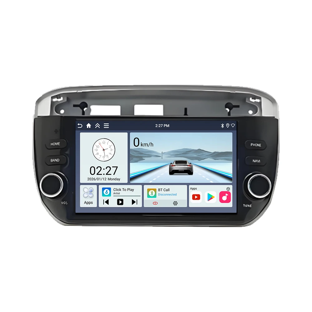 Android 16 For Fiat Linea Punto evo 2012 2013 2014 2015 7 inch Car Radio Multimedia Player Wireless Carplay WiFi 4G Auto