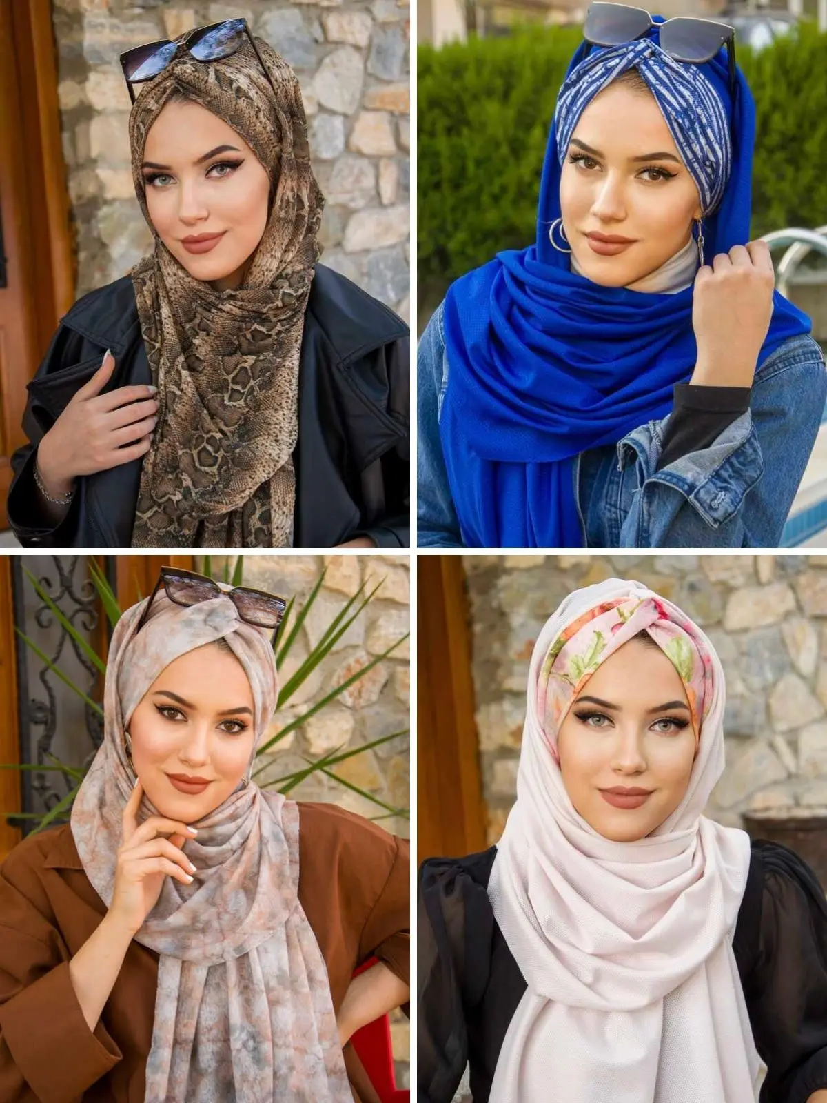 Twisted Ready to Use Shawl Kerchief Wrapper Practical Elegant Women Fashion Muslim Prayer Hat Hijab Islamic Seasonal Stylish