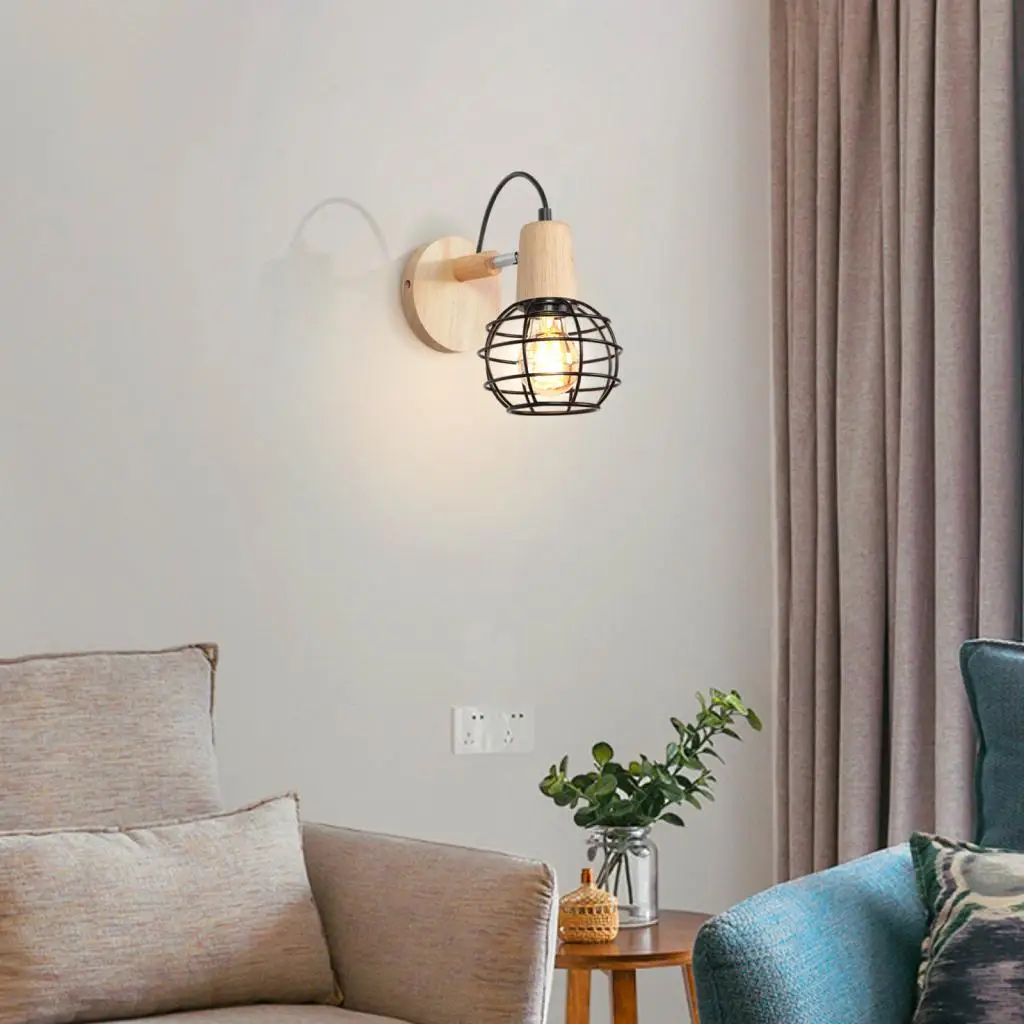 

Настенный светильник в стиле ретро в стиле лофт, абажур, винтажный промышленный настенный светильник, бра для спальни, гостиной, внутреннее освещение lampara mesita noche