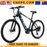 GTWO-Vélo de montagne électrique F1, 27.5 pouces, moteur arrière 1000W, 48V, 15Ah, vitesse maximale 40km, frein hydraulique